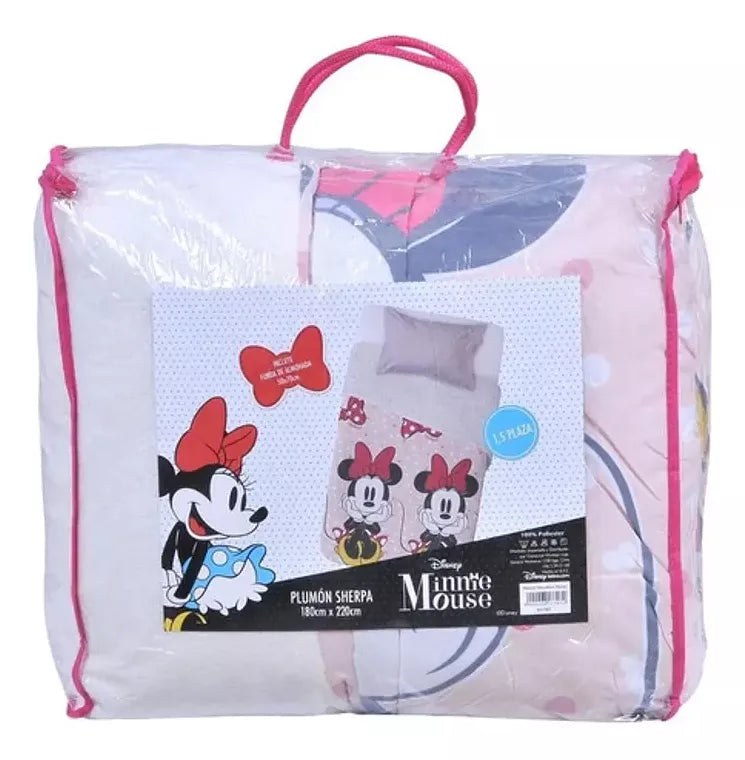 Plumon Sherpa Disney Minnie Mouse